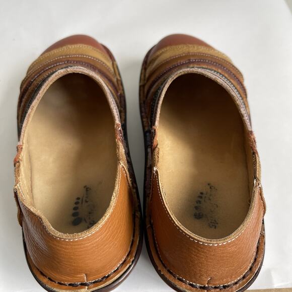 Spring Step Firefly Women's EU 39 / US 8.5 Multi Colored Leather Clogs Mules - Picture 12 of 13